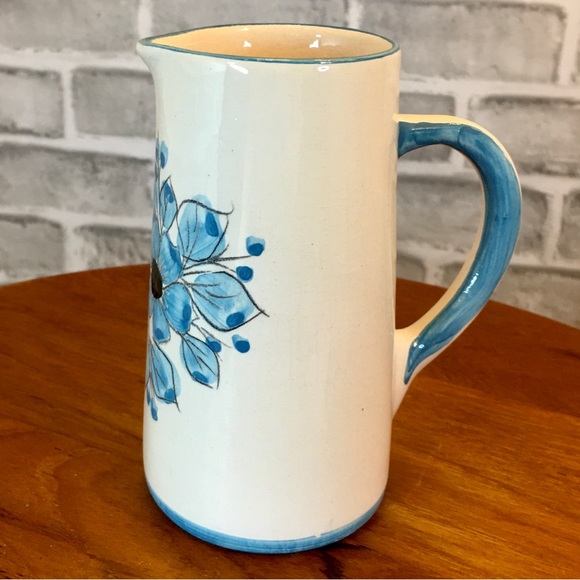 Vintage Handmade Mexican Ceramic Pitcher - Picture 5 of 13